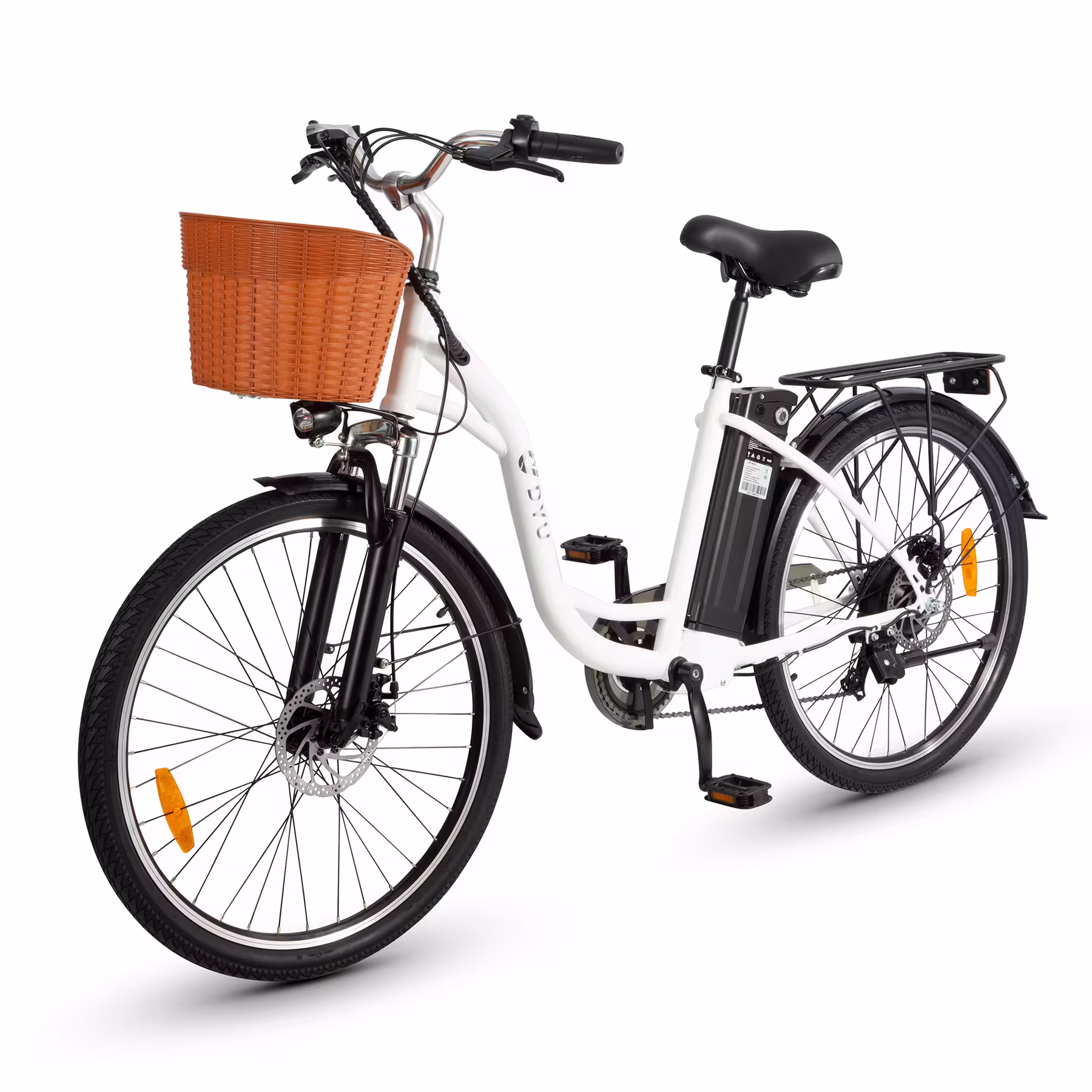 Vélo Électrique DYU C6 – 26 Pouces – Batterie 36V 12,5Ah – 250W – Panier – Cadre Bas