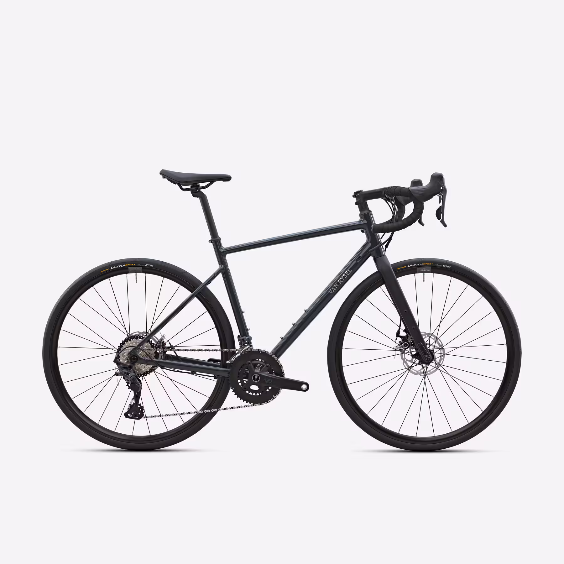 Vélo Route Endurance EDR AF – Microshift Sword 2x10V – Disques TRP Spyre – Cadre Alu – Gris Foncé